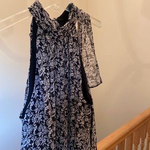 NWT black and white floral jumpsuit